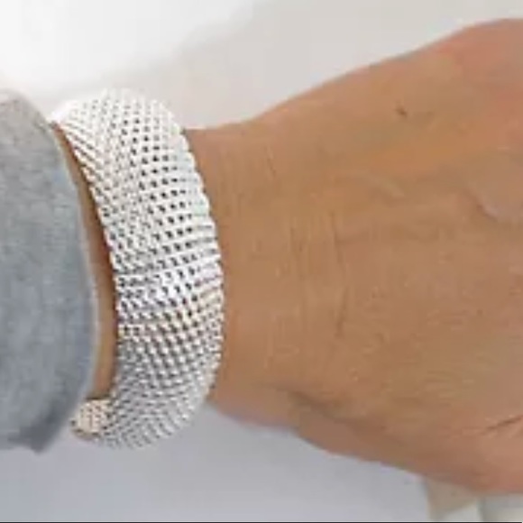 MERAKi Diamonds Jewelry - ⭐️ONE LEFT$275 Solid Sterling Mesh Bangle Bracelet